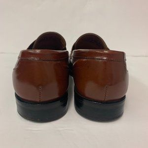 LIKE NEW RALPH LAUREN BROWN LEATHER PENNY LOAFERS